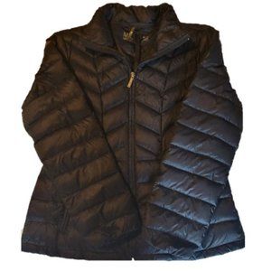 Michael Kors Black Packable Down Puffer Jacket Size Large